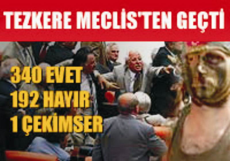 TEZKERE KABUL EDİLDİ !