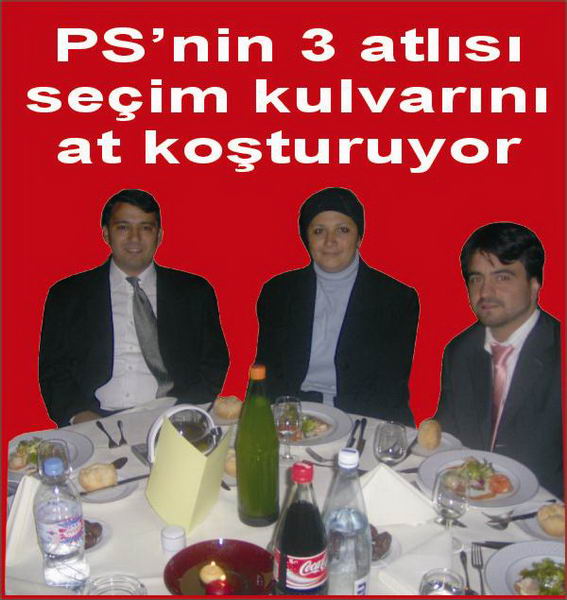 PS'NİN 3 ATLISI SEÇİM KULVARINDA