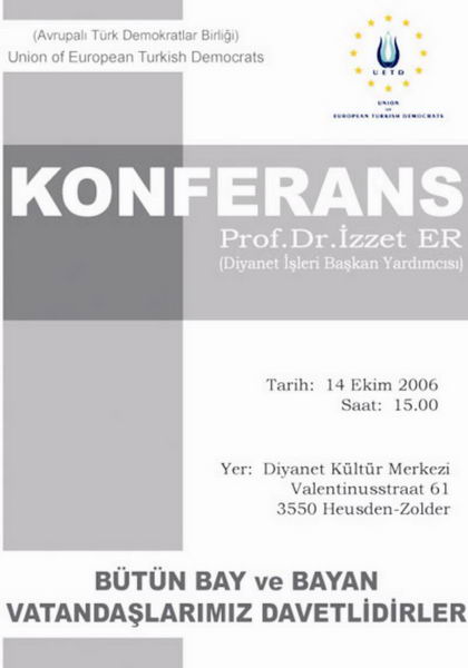 UETD'den KONFERANS