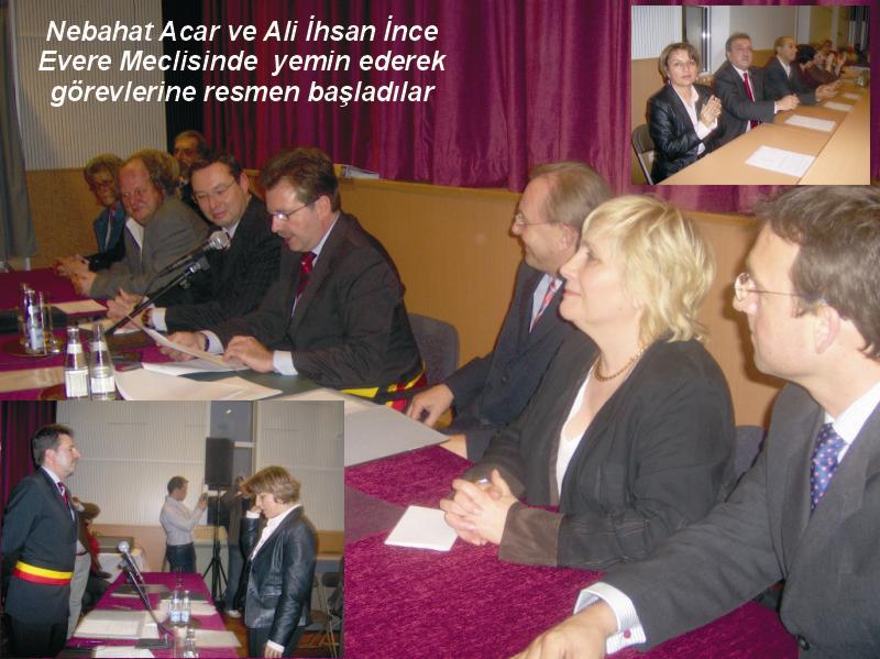 ACAR VE İNCE EVERE  MECLİSİNDE YEMİN ETTİ