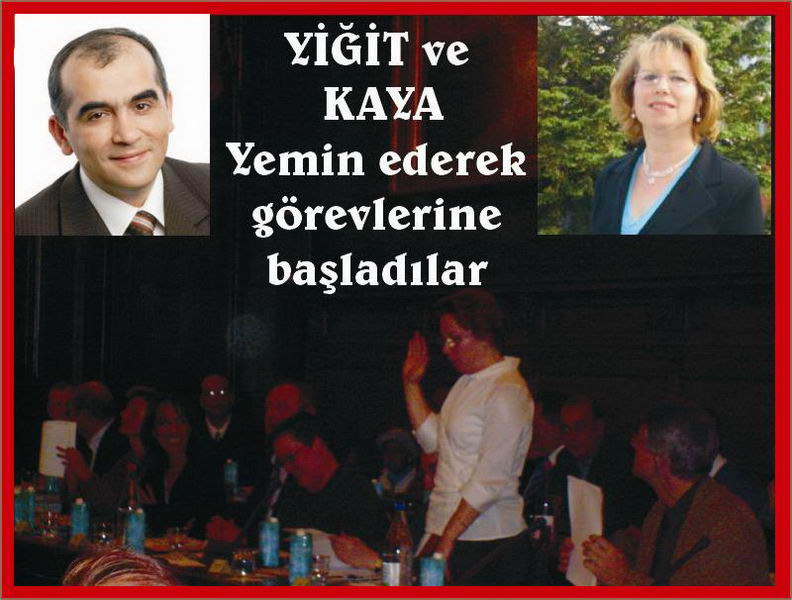 ANDERLECHT MECLİSİNDE YİĞİT VE KAYA YEMİN ETTİ