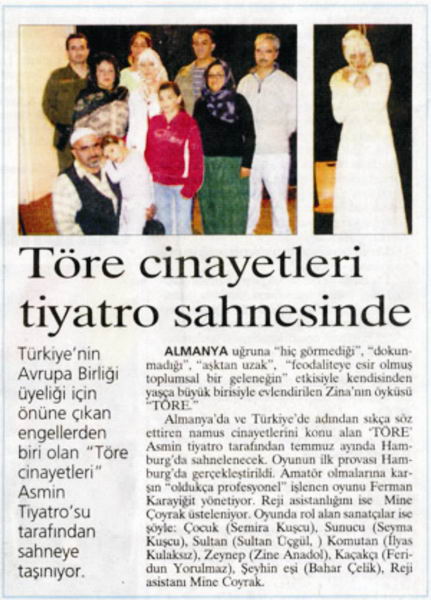 TÖRE…TİYATRO  ASMİN  (Almanya)