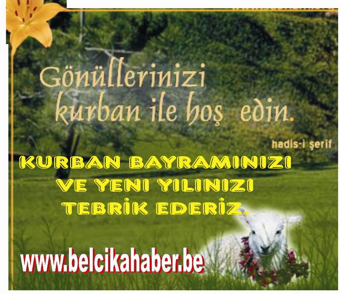 KURBAN BAYRAMINIZI TEBRİK EDERİZ