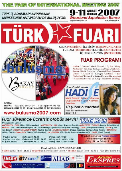 BULUŞMA 2007 FUARI PROGRAMI