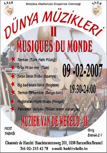 BADD DÜNYA MÜZİKLERİ II  9 ŞUBAT'TA