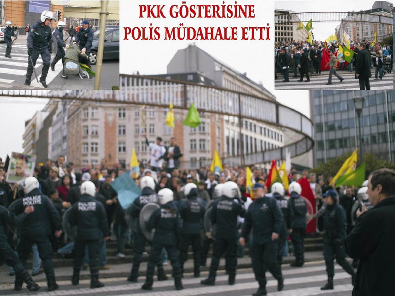 PKK GÖSTERİSİNE POLİS MÜDAHALESİ...
