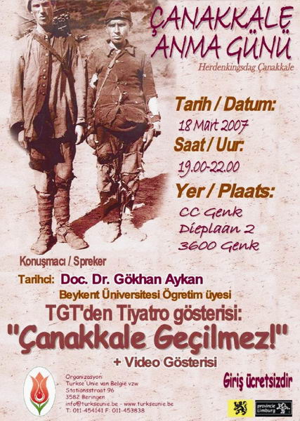 BTDF 'ÇANAKKALE ŞEHİTLERİ'Nİ ANIYOR
