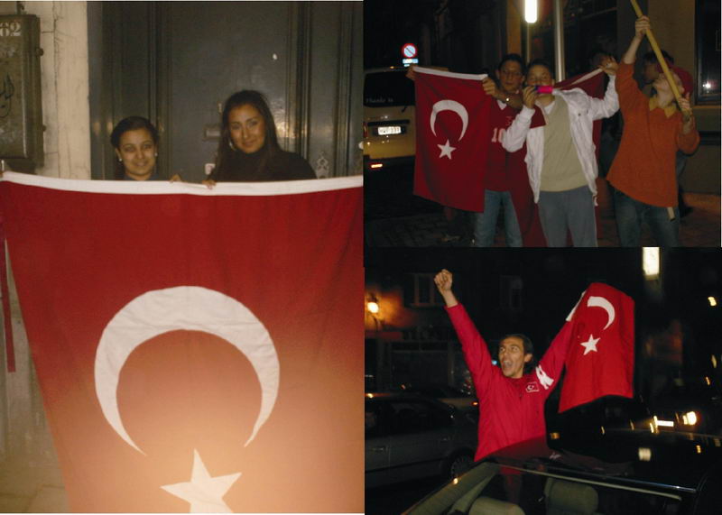GALİBİYET COŞKUSUNUN ARDINDAN BAYRAKLI KUTLAMALAR