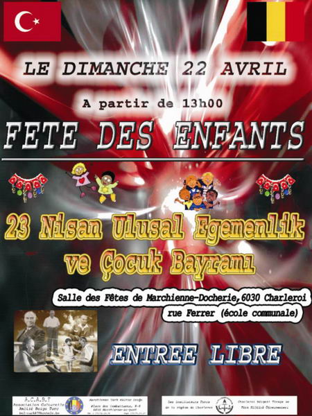 23 NİSAN CHARLEROİ'DE DE KUTLANIYOR
