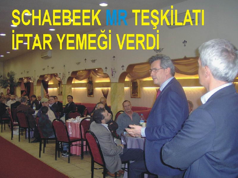 SCHAERBEEK MR TEŞKİLATI BİR İFTAR YEMEĞİ VERDİ