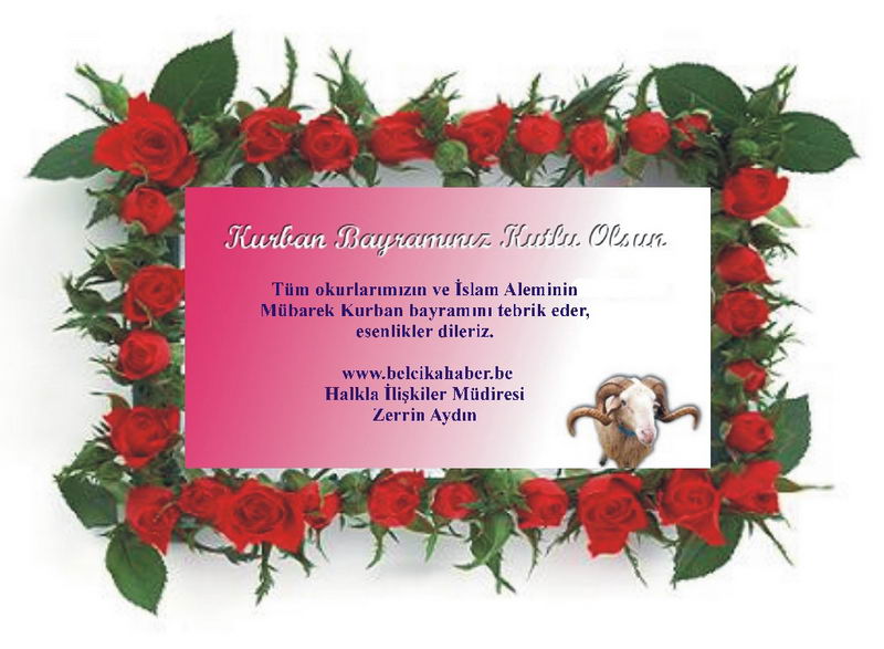 KURBAN BAYRAMINIZ KUTLU OLSUN