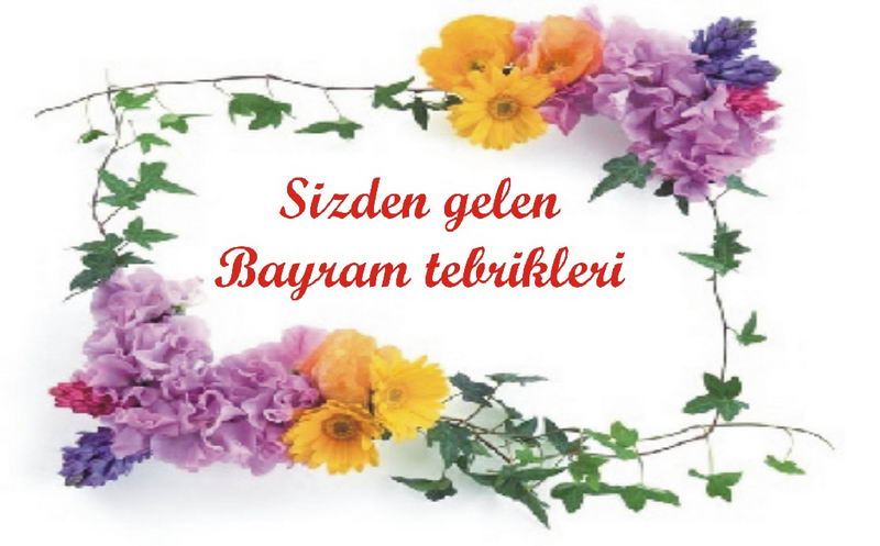 SİZLERDEN GELEN BAYRAM TEBRİKLERİ
