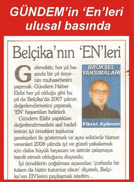 Gündem'in 'EN'leri ulusal basında