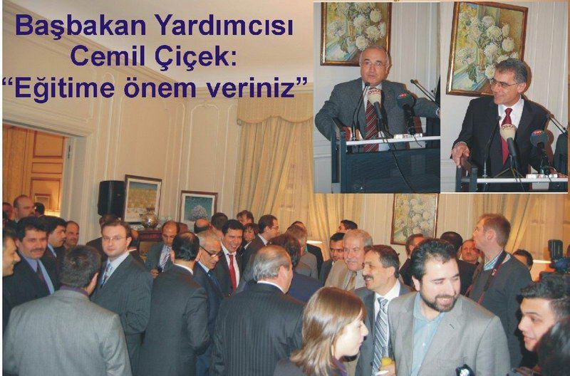 Başbakan Yardımcısı Çiçek Türk toplumu  temsilcileriyle biraraya geldi