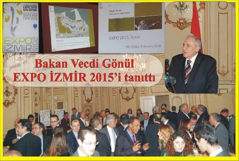 Bakan Gönül  İZMİR EXPO 2015' için Brüksel'de