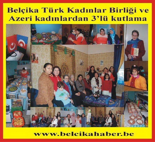 BELÇİKA TÜRK KADINLAR BİRLİĞİNDEN 3'LÜ KUTLAMA