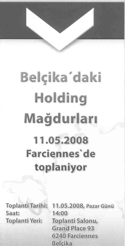 Holdingzedeler Farciennes'de toplanıyor.
