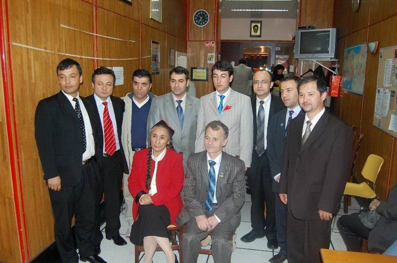 Mustafa Cemiloğlu ve Rebiye Kadeer Brüksel'de
