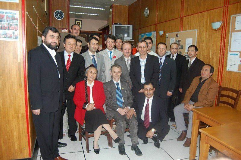 Mustafa Cemiloğlu ve Rebiye Kadeer Brüksel'de