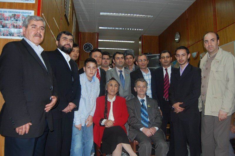 Mustafa Cemiloğlu ve Rebiye Kadeer Brüksel'de