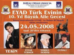  EYAD TÜRKEVi nin 10.YIL BÜYÜK AILE GECESi