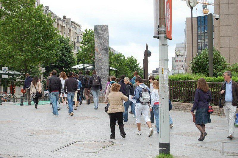 Atatürkçüler AB önünde AKP'yi Protesto ettiler
