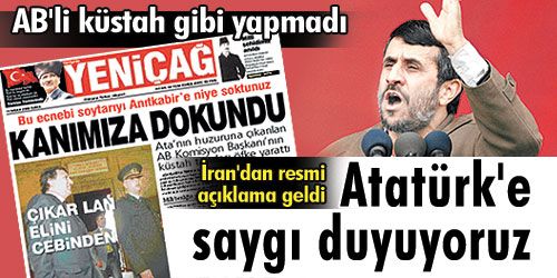 İran: Kutsallarınıza saygılıyız