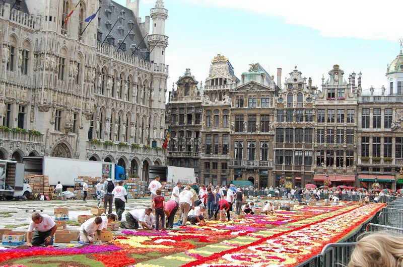 Place Grand'aki çiçek halı görücüye çıktı