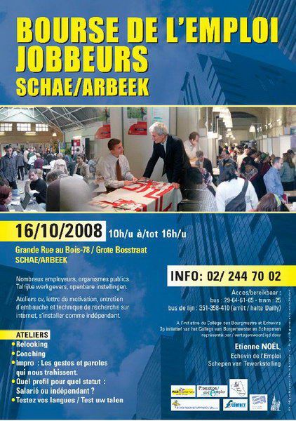 Schaerbeek'de 'İş Borsası' düzenleniyor..
