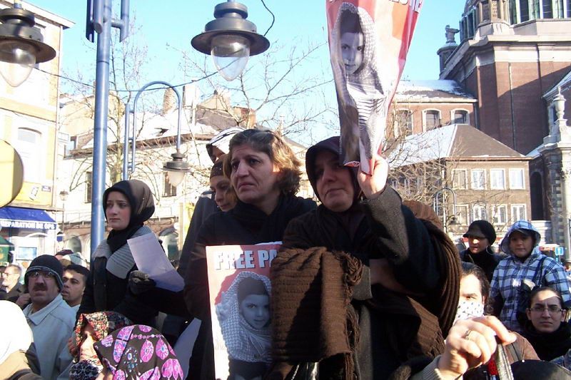 İSRAİL CHARLEROI'DE DE PROTESTO EDİLDİ