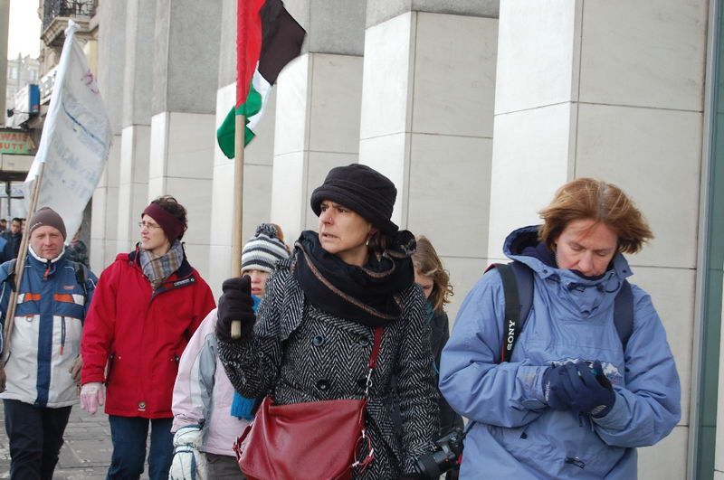 BRÜKSEL'DE ONBİNLER İSRAİL KATLİAMINI PROTESTO ETTİ
