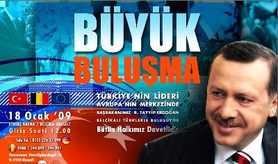 Belçika Türkleri Başbakan Erdoğan'ı bekliyor...