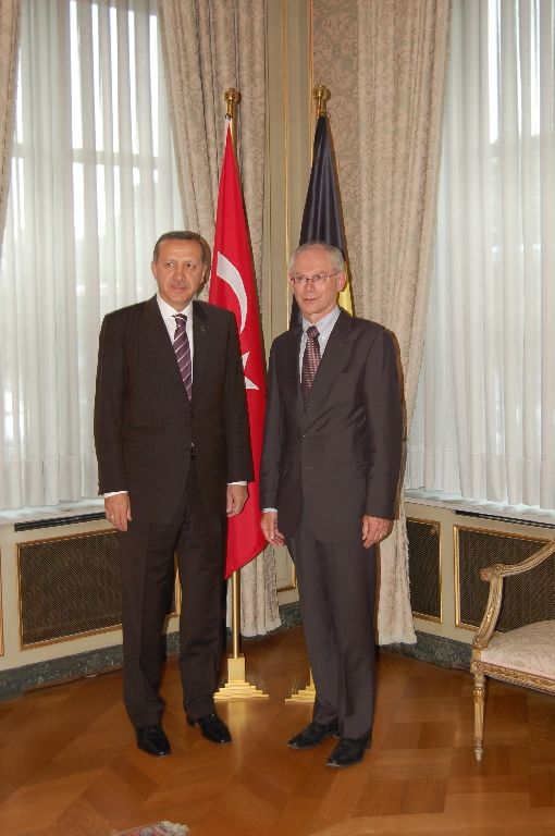 BAŞBAKAN ROMPUY BAŞBAKAN ERDOĞANI AĞIRLADI