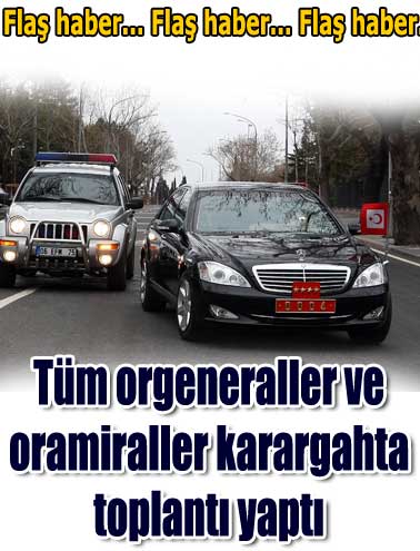 Genelkurmay'da zirve