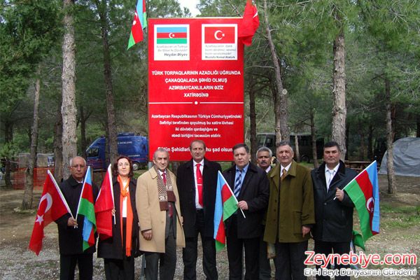 Çanakkale'deki Azerbaycanlı Şehitler Ebedileşti