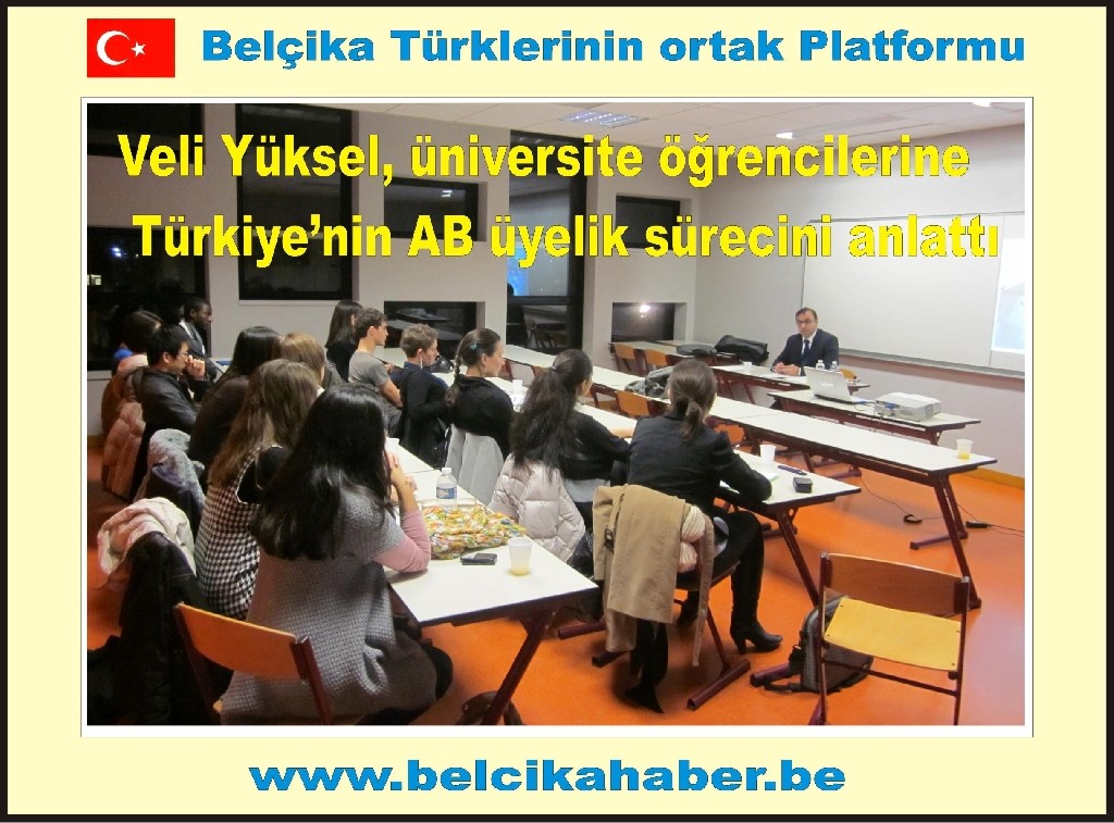 Veli Yüksel, üniversite öğrencilerine Türkiye’nin AB üyelik sürecini anlattı