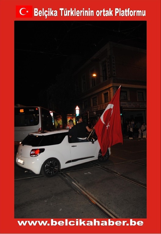 MİLLİ COŞKU BELÇİKA'DA GECEBOYU DEVAM ETTİ