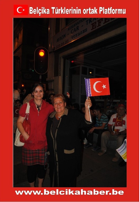 MİLLİ COŞKU BELÇİKA'DA GECEBOYU DEVAM ETTİ