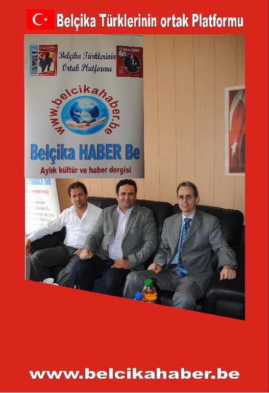 BAŞKONSOLOS MEHMET POROY 'BELÇİKA HABER'İ ZİYARET ETTİ