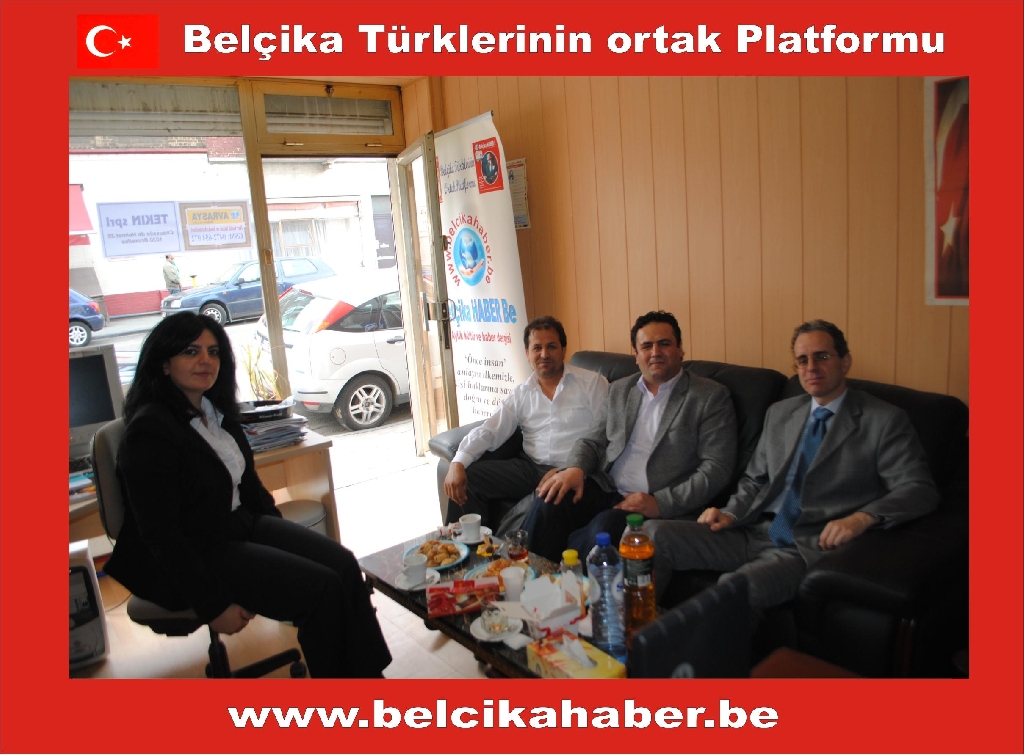 BAŞKONSOLOS MEHMET POROY 'BELÇİKA HABER'İ ZİYARET ETTİ