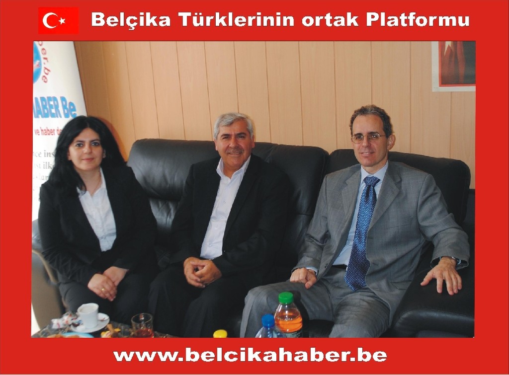 BAŞKONSOLOS MEHMET POROY 'BELÇİKA HABER'İ ZİYARET ETTİ