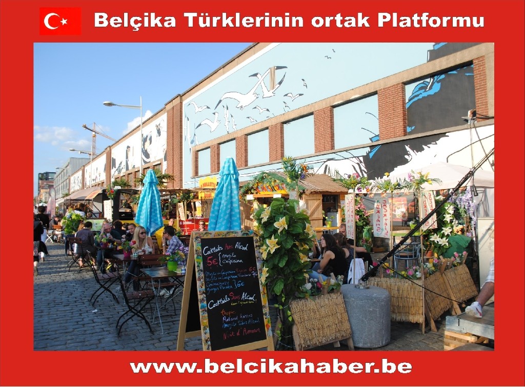 BİNLERCE BRÜKSELLİ YAPAY PLAJA KOŞTU