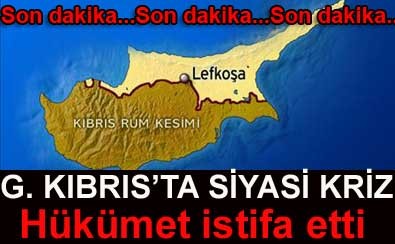 G.Kıbrıs'ta siyasi kriz