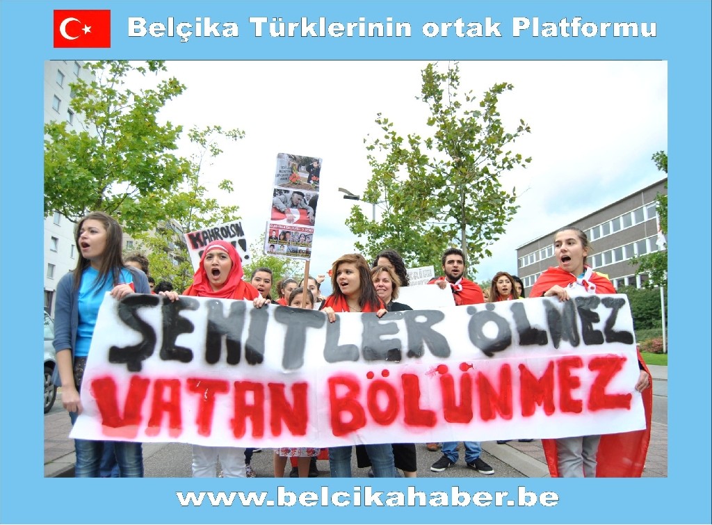 ŞEHİTLER İÇİN GENK'TE ANMA VE YÜRÜYÜŞ DÜZENLENDİ