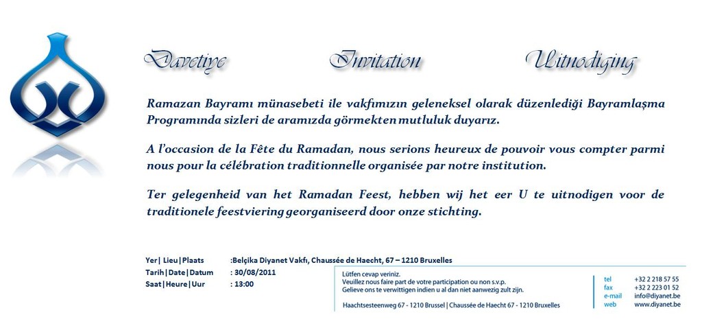 RAMAZAN BAYRAMINIZI TEBRİK EDERİZ
