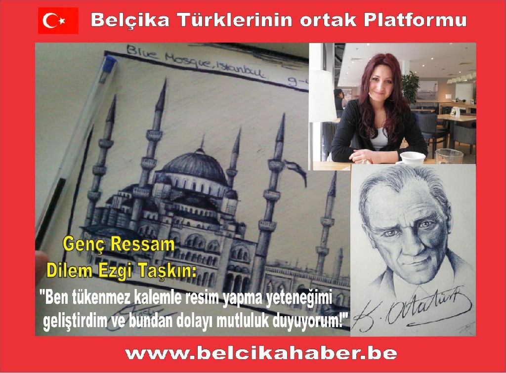 GENÇ RESSAM DİLEM EZGİ TAŞKIN TÜKENMEZ KALEM RESİMLERİYLE GÖZ DOLDURUYOR