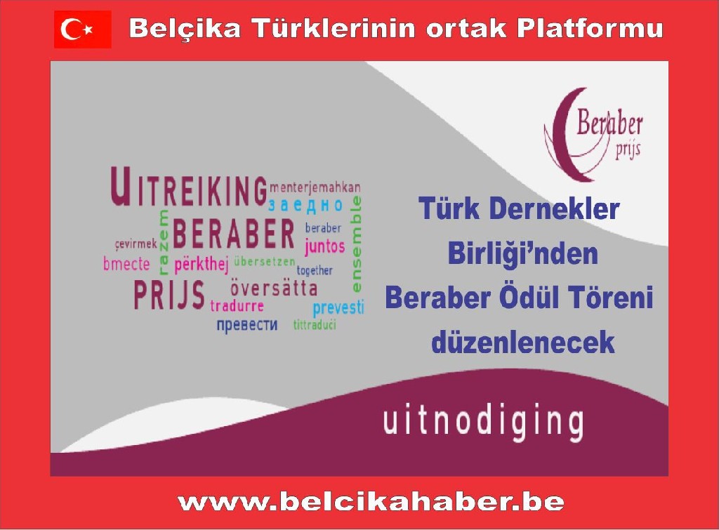 TÜRK DERNEKLER BİRLİĞİ 'BERABER ÖDÜL' TÖRENİ DÜZENLEYECEK 
