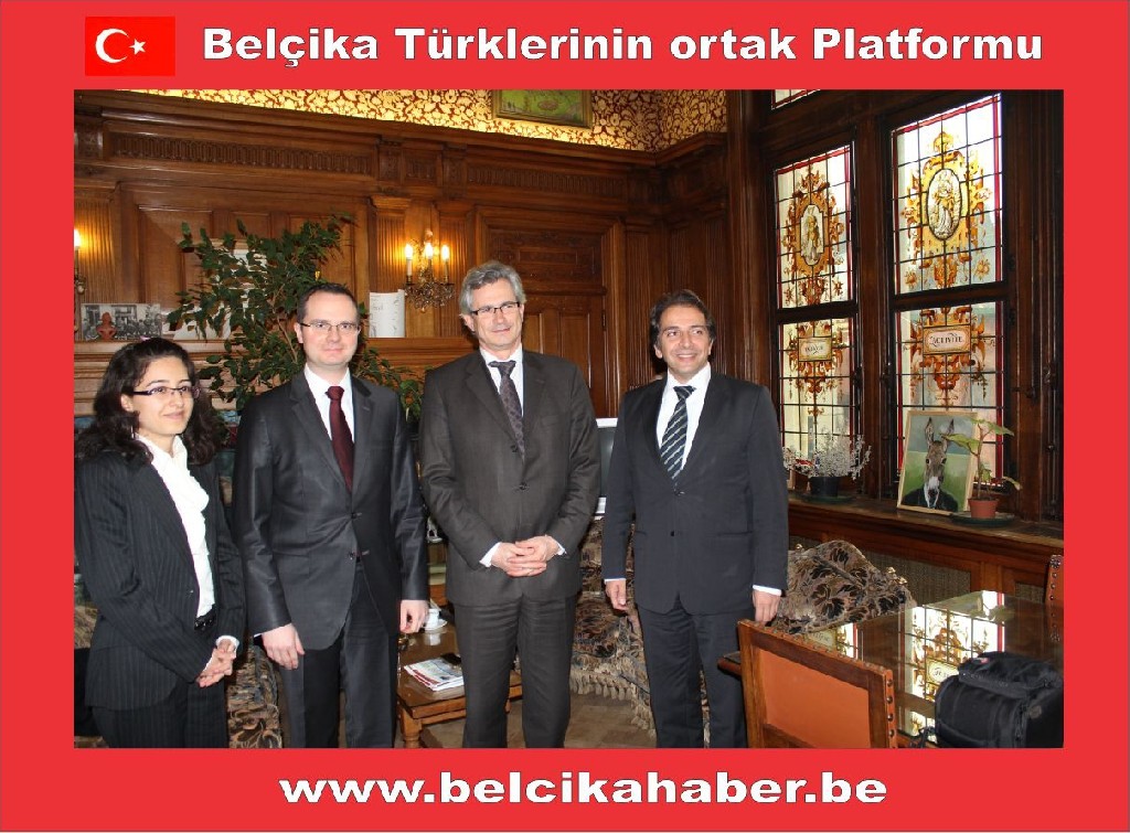 BAŞKONSOLOS ULUSOY'DAN SCHAERBEEK VE EVERE BELEDİYE BAŞKANLARINA NEZAKET ZİYARETİ