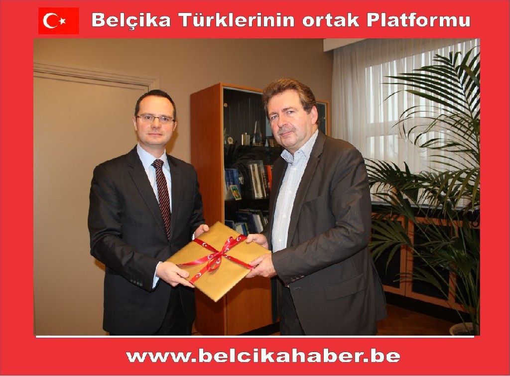 BAŞKONSOLOS ULUSOY'DAN SCHAERBEEK VE EVERE BELEDİYE BAŞKANLARINA NEZAKET ZİYARETİ