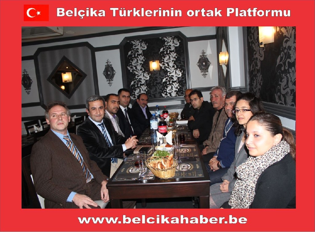 EYAD BELÇİKA HEYETİ ONURUNA BİR YEMEK VERDİ